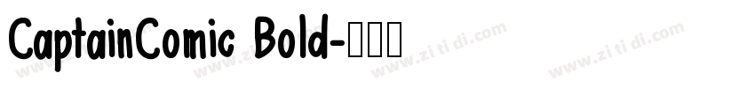 CaptainComic Bold字体转换